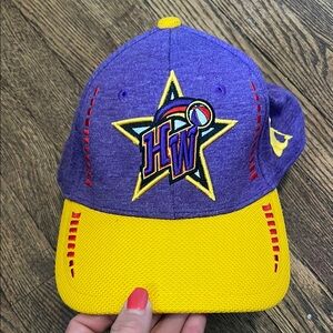 HARLEM WIZARDS Purple and Yellow‎ Star Embroidered Cap